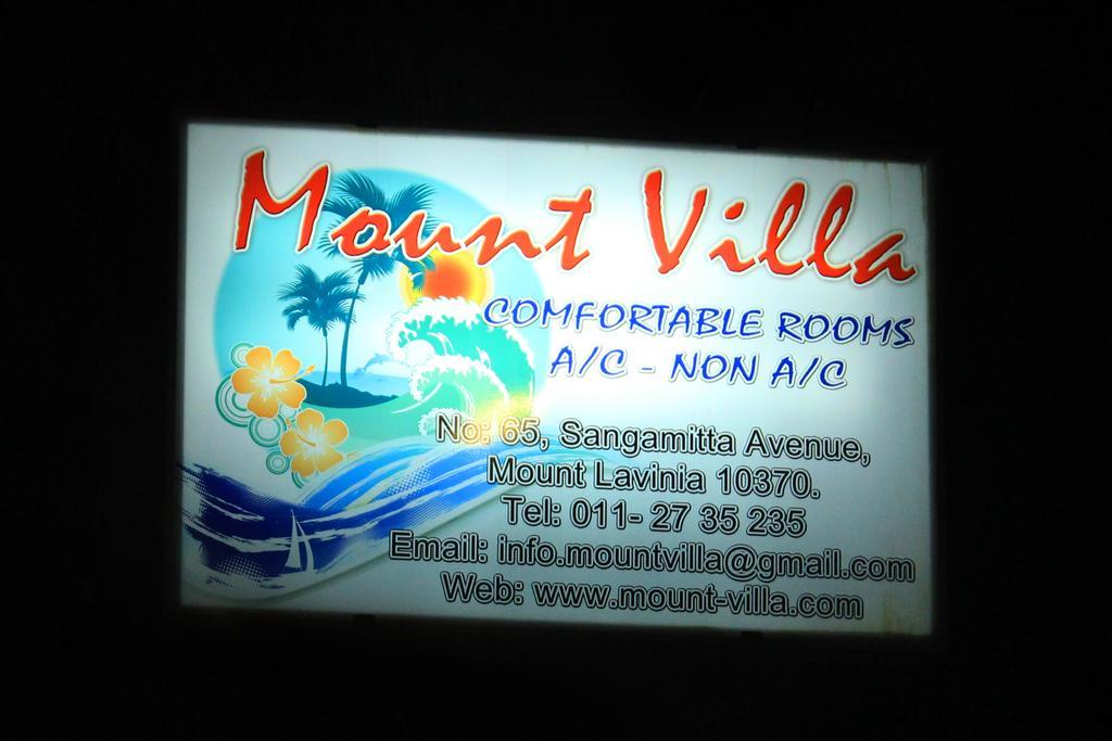 Mount Villa Dehiwala-Mount Lavinia Exteriör bild